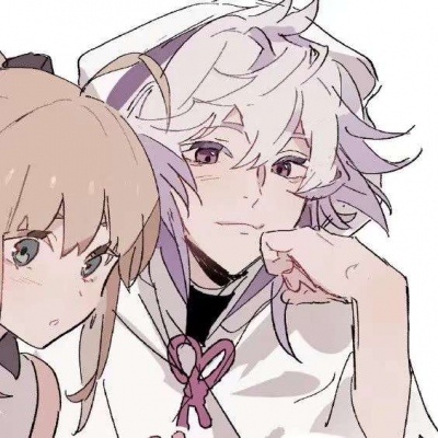 動漫情頭雙人，自然美景中的心靈之旅