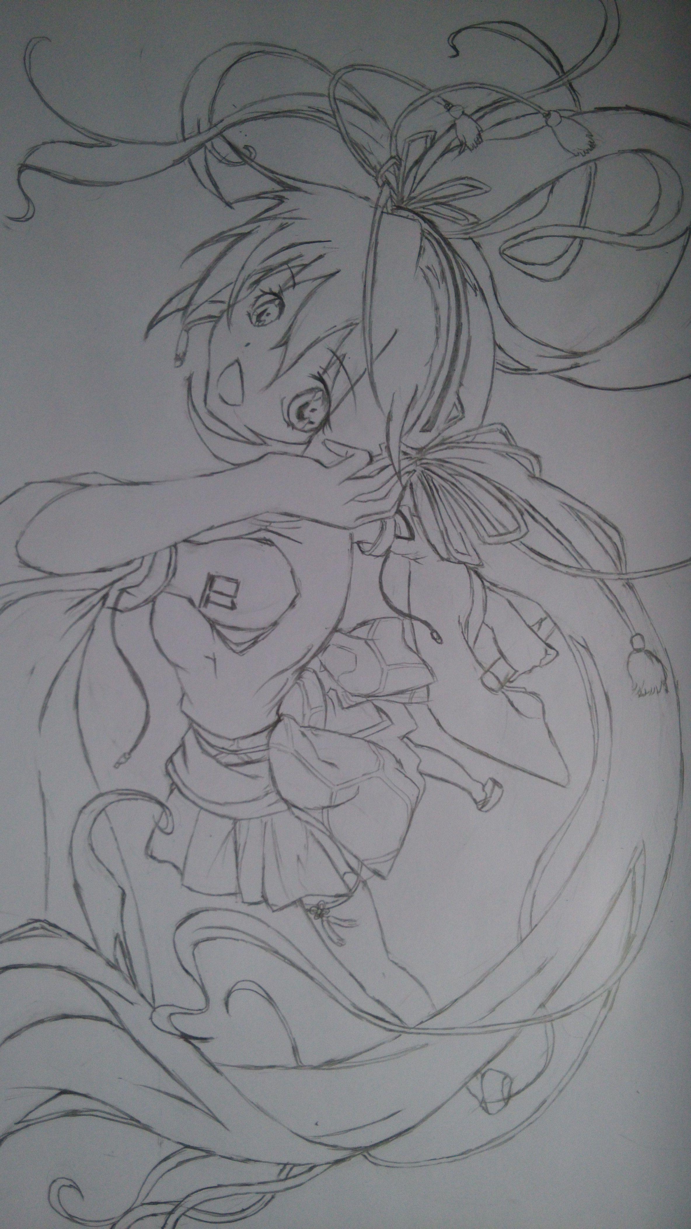 動漫女鉛筆畫，藝術(shù)之美與技術(shù)之精的完美結(jié)合