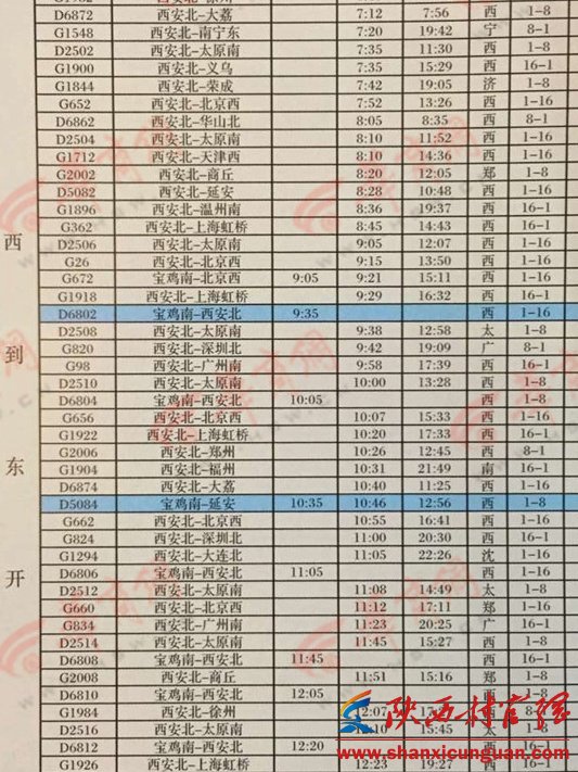 西安最新列車時(shí)刻表概覽及更新動(dòng)態(tài)